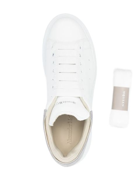 Sneakers Oversize In Bianco e Grigio Scamosciato ALEXANDER MCQUEEN | 697103-WIAEI9164